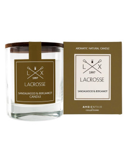 Свеча ароматическая lacrosse, sandalwood&bergamot, 40 ч