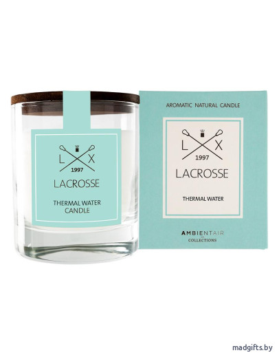 Ароматы для дома: Ароматическая свеча в стекле «Термальный источник» lacrosse круглая Ароматическая свеча в стекле «Термальный источник» lacrosse круглая