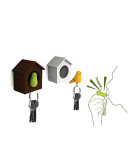 Детали интерьера: Держатель+брелок для ключей sparrow белый-розовый Держатель+брелок для ключей sparrow белый-розовый