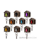 Детали интерьера: Держатель+брелок для ключей sparrow белый-розовый Держатель+брелок для ключей sparrow белый-розовый