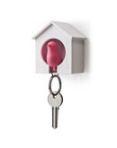 Детали интерьера: Держатель+брелок для ключей sparrow белый-розовый Держатель+брелок для ключей sparrow белый-розовый