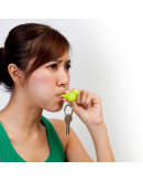 Держатель+брелок для ключей двойной sparrow белый-желтый