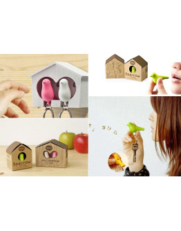 Держатель для ключей duo sparrow, белый/зеленый