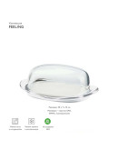 Сервировка: Масленка feeling прозрачная Масленка feeling прозрачная