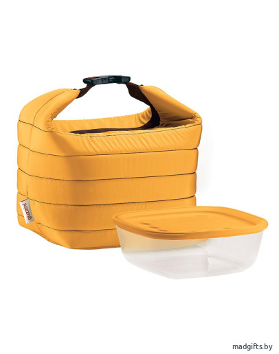 Термосумки: Набор термосумка+контейнер handy малый жёлтый Набор термосумка+контейнер handy малый жёлтый