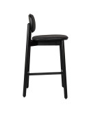 Стул барный с обивкой saga, рогожка, темно-серый