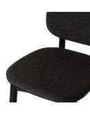 Стул барный с обивкой saga, рогожка, темно-серый