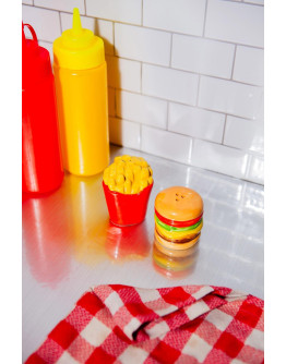 Набор из солонки и перечницы fast food, burger & f