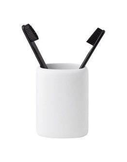 Стакан для зубных щеток slim, белый
