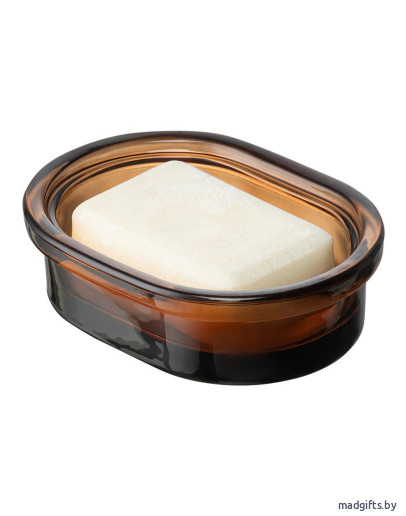 Мыльница amber, темно-янтарная