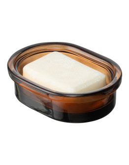 Мыльница amber, темно-янтарная