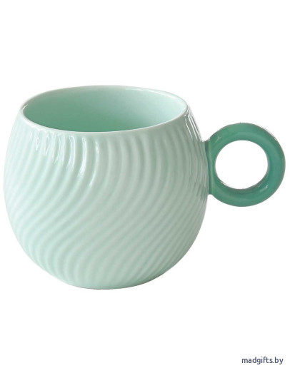 Кружка waves, 350 мл, бирюзовая