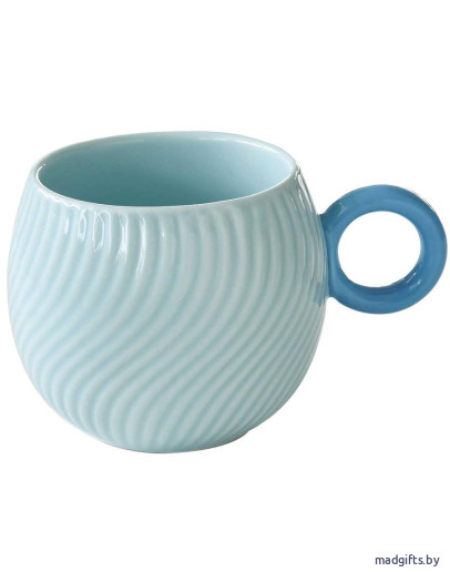 Кружка waves, 350 мл, голубая