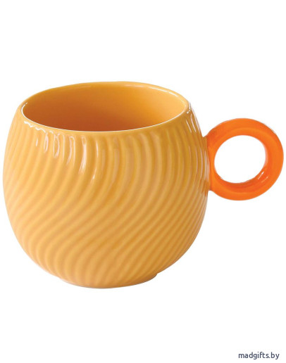 Кружка waves, 350 мл, оранжевая