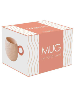 Кружка waves, 350 мл, розовая