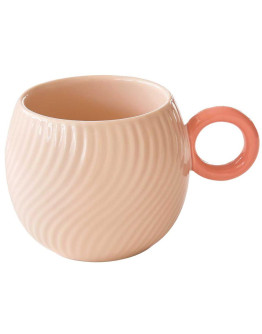 Кружка waves, 350 мл, розовая