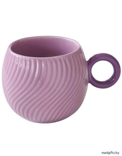 Кружка waves, 350 мл, фиолетовая Кружка waves, 350 мл, фиолетовая