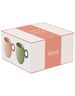 Набор кружек waves, 350 мл, 4 шт.