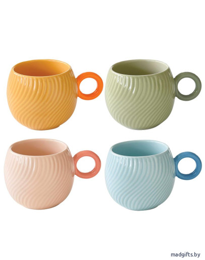 Набор кружек waves, 350 мл, 4 шт.