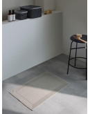 Коврик для ванной с фактурным бортиком бежево-серого цвета из коллекции essential, 50х80 см