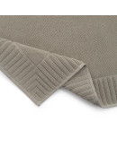 Коврик для ванной с фактурным бортиком бежево-серого цвета из коллекции essential, 50х80 см