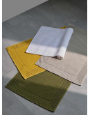 Коврик для ванной с фактурным бортиком бежево-серого цвета из коллекции essential, 50х80 см