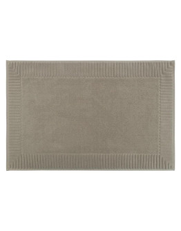 Коврик для ванной с фактурным бортиком бежево-серого цвета из коллекции essential, 50х80 см