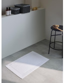 Коврик для ванной с фактурным бортиком белого цвета из коллекции essential, 50х80 см