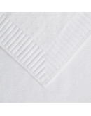 Коврик для ванной с фактурным бортиком белого цвета из коллекции essential, 50х80 см