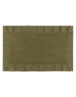 Коврик для ванной с фактурным бортиком оливкового цвета из коллекции essential, 50х80 см