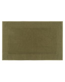 Коврик для ванной с фактурным бортиком оливкового цвета из коллекции essential, 50х80 см