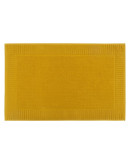 Коврик для ванной с фактурным бортиком цвета охры из коллекции essential, 50х80 см Коврик для ванной с фактурным бортиком цвета охры из коллекции essential, 50х80 см
