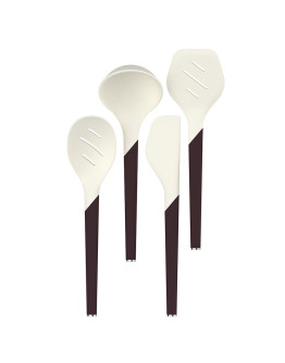 Лопатка с прорезями smartchef, 32 см, бежевая/бордовая