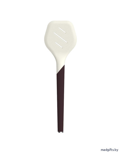 Лопатка с прорезями smartchef, 32 см, бежевая/бордовая