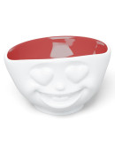 Чаша heartful, 500 мл, белая/красная