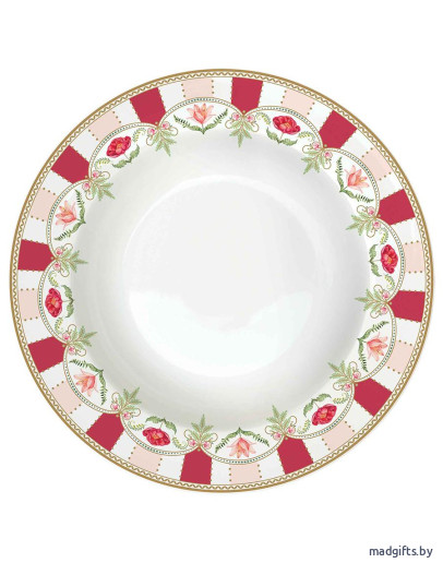 Тарелка глубокая flowery, 21,5 см