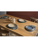 Салфетка сервировочная drop, 33х41 см, коричневая/золотистый металлик