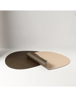 Салфетка сервировочная drop, 33х41 см, коричневая/золотистый металлик