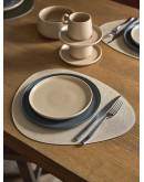 Салфетка сервировочная drop, 33х41 см, коричневая/золотистый металлик