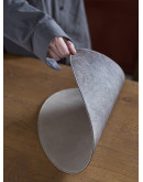 Салфетка сервировочная drop, 33х41 см, коричневая/золотистый металлик