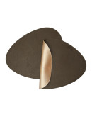 Салфетка сервировочная drop, 33х41 см, коричневая/золотистый металлик