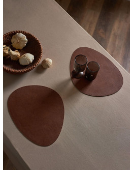 Салфетка сервировочная drop, 33х41 см, синяя/коричневая