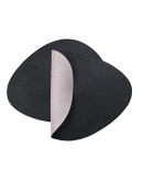 Салфетка сервировочная drop, 33х41 см, черная/светло-серая