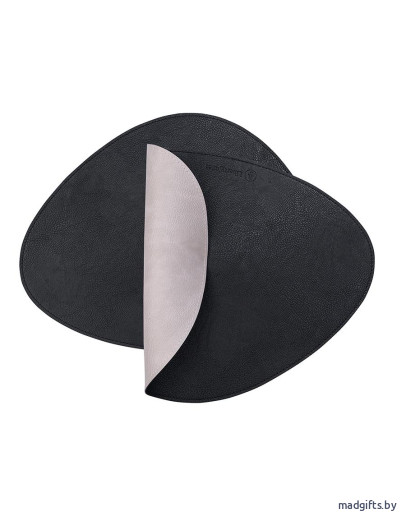 Салфетка сервировочная drop, 33х41 см, черная/светло-серая