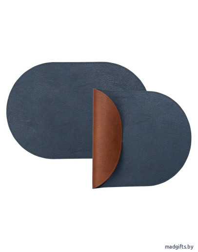 Салфетка сервировочная pool, 30х45 см, синяя/коричневая