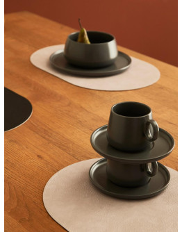 Салфетка сервировочная pool, 30х45 см, черная/светло-серая