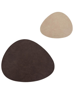 Салфетка сервировочная drop, 33х41 см, коричневая/бежевая