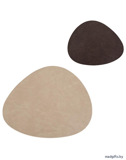 Салфетка сервировочная drop, 33х41 см, коричневая/бежевая