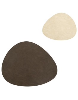 Салфетка сервировочная drop, 33х41 см, темно-коричневая/молочная