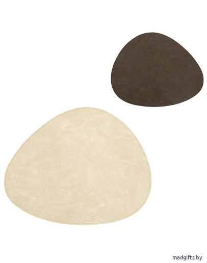 Салфетка сервировочная drop, 33х41 см, темно-коричневая/молочная